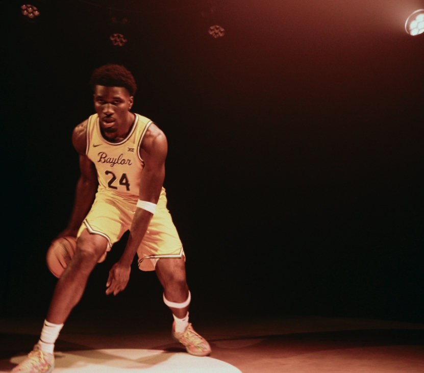 Athlete on set